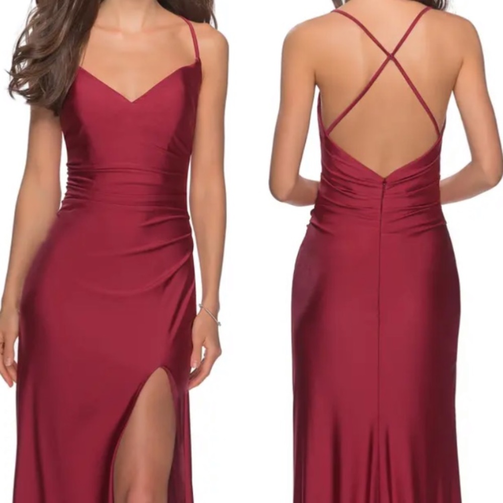 La Femme Crossback Gown